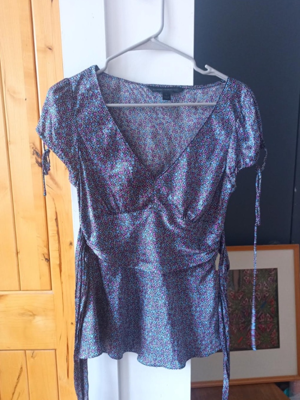 Floral silk express top